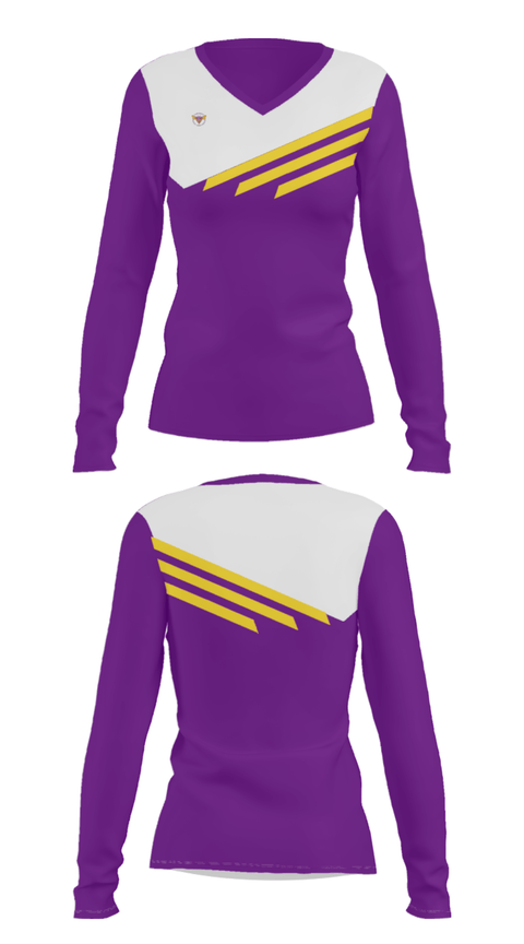 Women's Long Sleeve Vneck Shirt, Fairforest Middle School Basketball, Women's Basketball, Teamtime, Team time, sublimation, custom sports apparel, team uniforms, spirit wear, spiritwear, sports uniforms, custom shirts, team store, custom team store, fundraiser sports, apparel fundraiser