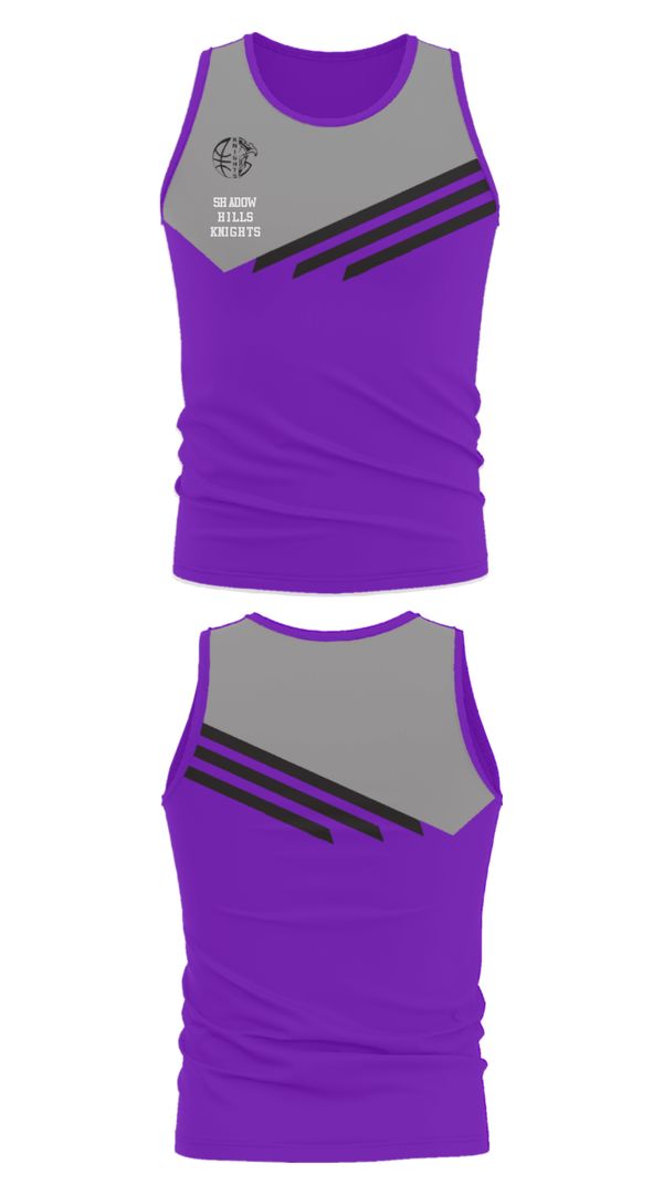 Tank Top, Shadow Hills Knights, Men's Basketball, Teamtime, Team time, sublimation, custom sports apparel, team uniforms, spirit wear, spiritwear, sports uniforms, custom shirts, team store, custom team store, fundraiser sports, apparel fundraiser