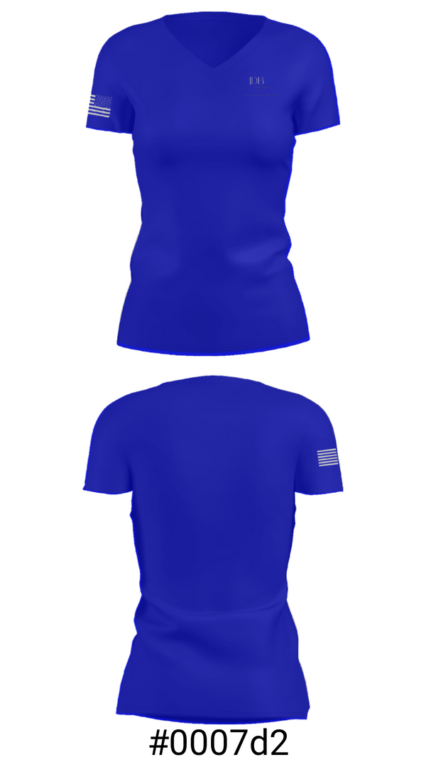 Women's Short Sleeve Vneck Shirt, JDouglas Barker - MEDIA, , Teamtime, Team time, sublimation, custom sports apparel, team uniforms, spirit wear, spiritwear, sports uniforms, custom shirts, team store, custom team store, fundraiser sports, apparel fundraiser