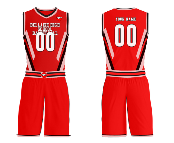 Womens Reversible Basketball Jersey, Bellaire High School Basketball, Men's Basketball, Teamtime, Team time, sublimation, custom sports apparel, team uniforms, spirit wear, spiritwear, sports uniforms, custom shirts, team store, custom team store, fundraiser sports, apparel fundraiser