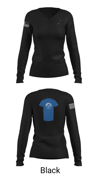 Women's Long Sleeve Vneck Shirt, Essenmacher Handyman Services LLC, , Teamtime, Team time, sublimation, custom sports apparel, team uniforms, spirit wear, spiritwear, sports uniforms, custom shirts, team store, custom team store, fundraiser sports, apparel fundraiser
