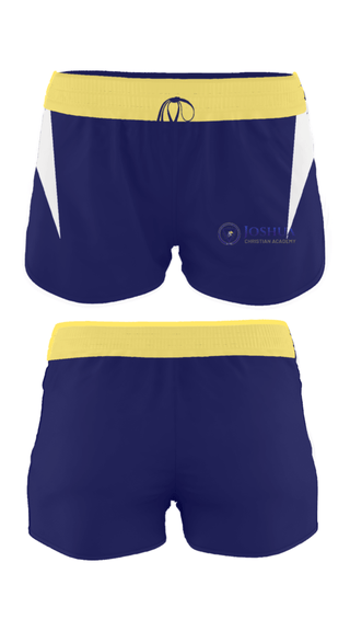 Women's Shorts, Joshua Christian Academy, Track & Field, Teamtime, Team time, sublimation, custom sports apparel, team uniforms, spirit wear, spiritwear, sports uniforms, custom shirts, team store, custom team store, fundraiser sports, apparel fundraiser