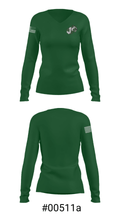 Williamsburg Charter High School Basketball 20625622 Women's Long Sleeve V-neck Shirt - 20