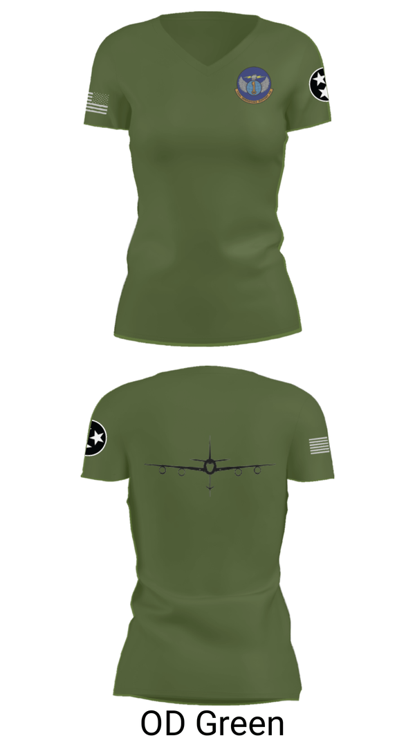 Women's Short Sleeve Vneck Shirt, 134 Operations Support Squadron, Air Force, Teamtime, Team time, sublimation, custom sports apparel, team uniforms, spirit wear, spiritwear, sports uniforms, custom shirts, team store, custom team store, fundraiser sports, apparel fundraiser