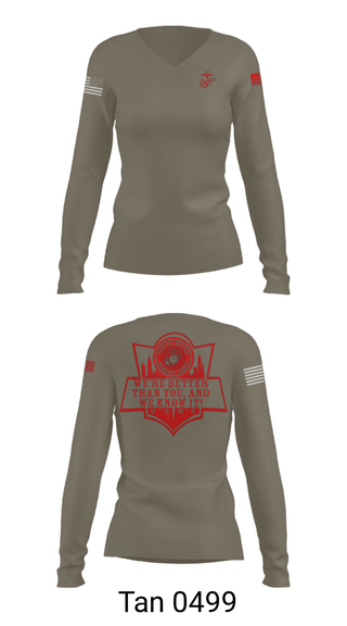 Women's Long Sleeve Vneck Shirt, RSS EMPIRE STATE, Marines, Teamtime, Team time, sublimation, custom sports apparel, team uniforms, spirit wear, spiritwear, sports uniforms, custom shirts, team store, custom team store, fundraiser sports, apparel fundraiser