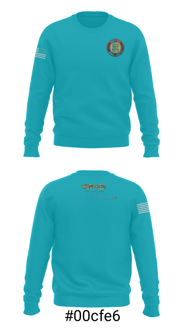 Crew Neck Sweatshirt, County Seat Animal HospitalCounty Seat Animal Hospital, , Teamtime, Team time, sublimation, custom sports apparel, team uniforms, spirit wear, spiritwear, sports uniforms, custom shirts, team store, custom team store, fundraiser sports, apparel fundraiser