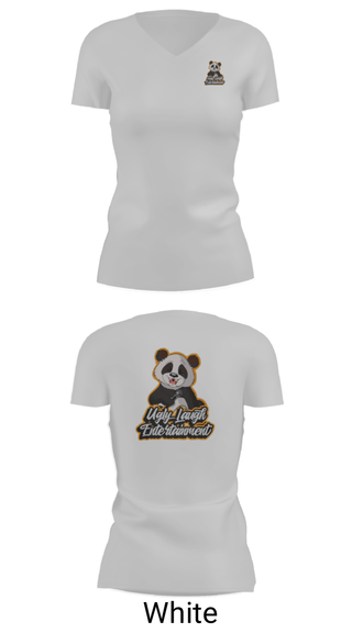 Women's Short Sleeve Vneck Shirt, Ugly Laugh Entertainment, , Teamtime, Team time, sublimation, custom sports apparel, team uniforms, spirit wear, spiritwear, sports uniforms, custom shirts, team store, custom team store, fundraiser sports, apparel fundraiser