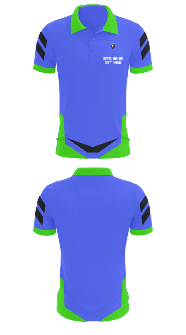 Short Sleeve Performance Polo, ROYAL SHINE SOFT WASH, , Teamtime, Team time, sublimation, custom sports apparel, team uniforms, spirit wear, spiritwear, sports uniforms, custom shirts, team store, custom team store, fundraiser sports, apparel fundraiser