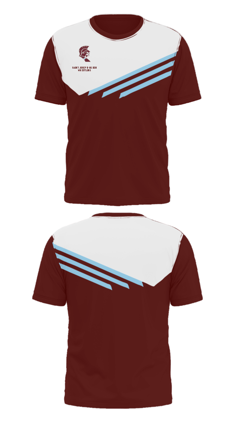 Short Sleeve Performance Shirt, Saint Joseph-Ogden High School Wrestling, Wrestling, Teamtime, Team time, sublimation, custom sports apparel, team uniforms, spirit wear, spiritwear, sports uniforms, custom shirts, team store, custom team store, fundraiser sports, apparel fundraiser