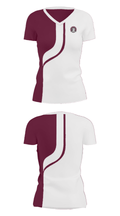 Perry Elementary School 33628129 Women's Short Sleeve V-neck Shirt - 33