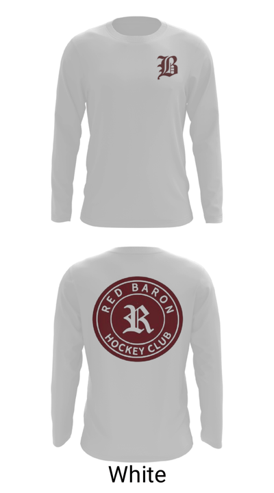 Red Baron Hockey Club 64840347 Long Sleeve Performance Shirt - 4