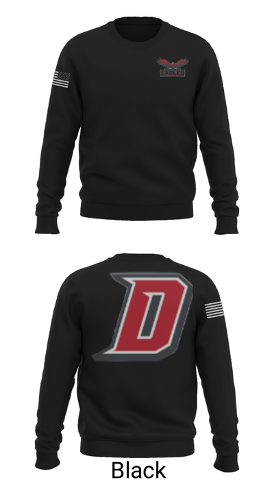 Dover Area High School Wrestling 59527124 Crew Neck Sweatshirt - 9