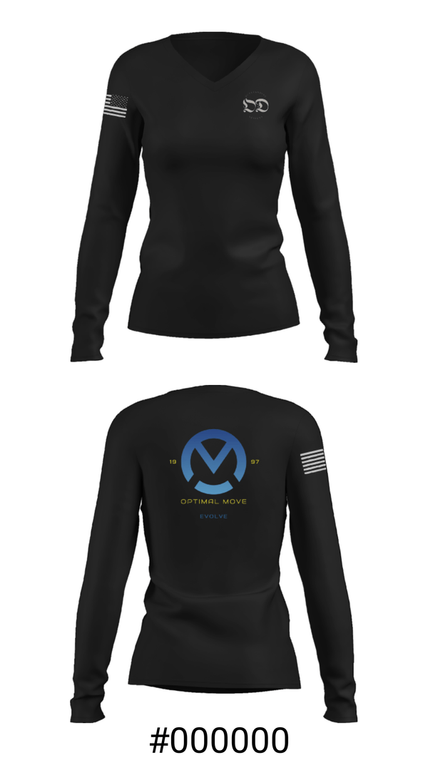 Women's Long Sleeve Vneck Shirt, Od, E-Sports, Teamtime, Team time, sublimation, custom sports apparel, team uniforms, spirit wear, spiritwear, sports uniforms, custom shirts, team store, custom team store, fundraiser sports, apparel fundraiser