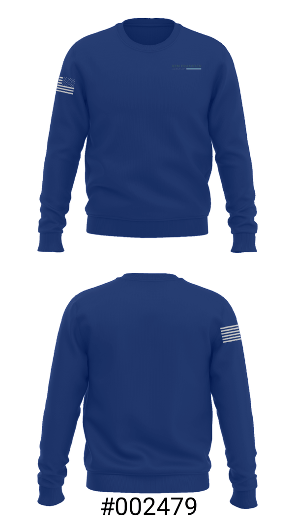Crew Neck Sweatshirt, Ben Franklin Elementary School, Spirit Store, Teamtime, Team time, sublimation, custom sports apparel, team uniforms, spirit wear, spiritwear, sports uniforms, custom shirts, team store, custom team store, fundraiser sports, apparel fundraiser