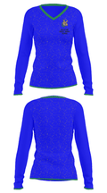 Chestnut Grove Middle School 37705230 Women's Long Sleeve V-neck Shirt - 33