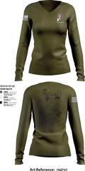 JSOTF-SOM FWD TAC 87386049 Women's Long Sleeve V-neck Shirt - 1