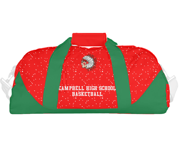 Duffle Bag, Campbell High School Basketball, Men's Basketball, Teamtime, Team time, sublimation, custom sports apparel, team uniforms, spirit wear, spiritwear, sports uniforms, custom shirts, team store, custom team store, fundraiser sports, apparel fundraiser