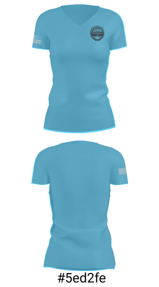 Women's Short Sleeve Vneck Shirt, O'Neal Football Clinic, Football, Teamtime, Team time, sublimation, custom sports apparel, team uniforms, spirit wear, spiritwear, sports uniforms, custom shirts, team store, custom team store, fundraiser sports, apparel fundraiser