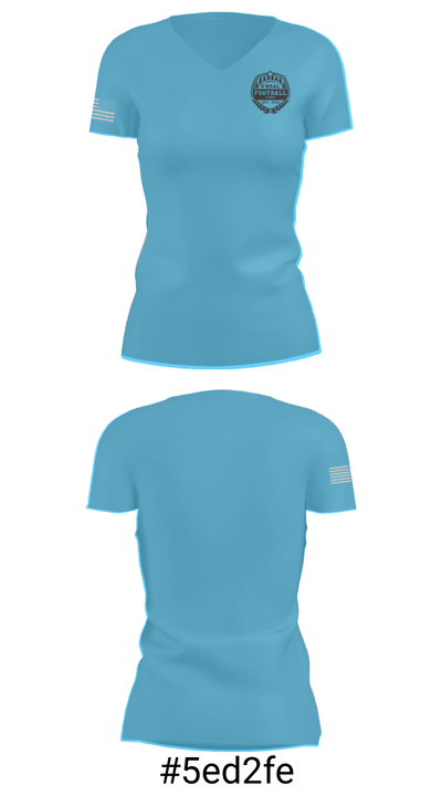 O'Neal Football Clinic 17814001 Women's Short Sleeve V-neck Shirt - 21