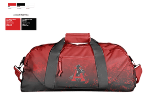 Duffle Bag, Assumption High School Volleyball, Women's Volleyball, Teamtime, Team time, sublimation, custom sports apparel, team uniforms, spirit wear, spiritwear, sports uniforms, custom shirts, team store, custom team store, fundraiser sports, apparel fundraiser