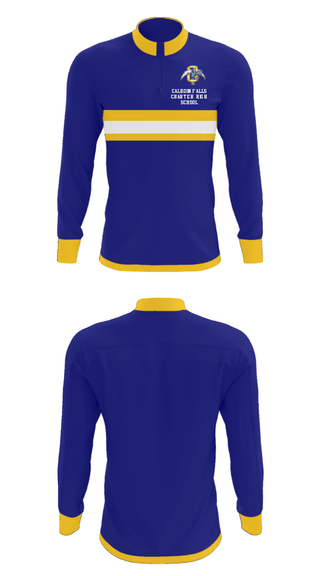 Quarter Zip Jacket, Calhoun Falls Charter High School, Spirit Store, Teamtime, Team time, sublimation, custom sports apparel, team uniforms, spirit wear, spiritwear, sports uniforms, custom shirts, team store, custom team store, fundraiser sports, apparel fundraiser
