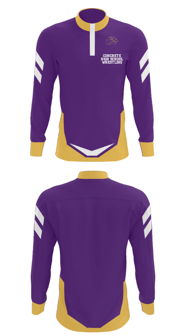 Quarter Zip Jacket, Concrete High School Wrestling, Wrestling, Teamtime, Team time, sublimation, custom sports apparel, team uniforms, spirit wear, spiritwear, sports uniforms, custom shirts, team store, custom team store, fundraiser sports, apparel fundraiser