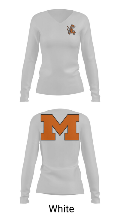 Washington High School Wrestling 75731174 Women's Long Sleeve V-neck Shirt - 6