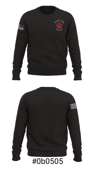 Crew Neck Sweatshirt, West Oso High School, Men's Basketball, Teamtime, Team time, sublimation, custom sports apparel, team uniforms, spirit wear, spiritwear, sports uniforms, custom shirts, team store, custom team store, fundraiser sports, apparel fundraiser