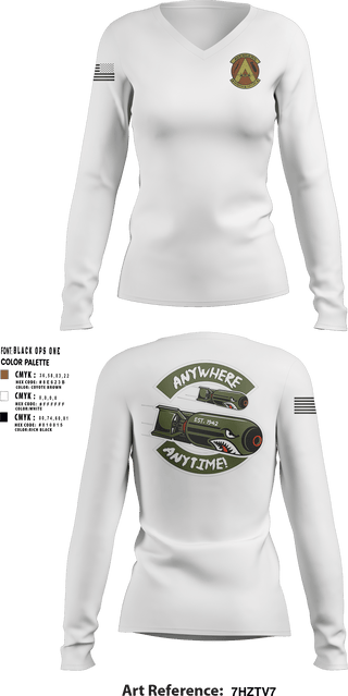 Women's Long Sleeve Vneck Shirt, 340th Flying Training Group, Air Force, Teamtime, Team time, sublimation, custom sports apparel, team uniforms, spirit wear, spiritwear, sports uniforms, custom shirts, team store, custom team store, fundraiser sports, apparel fundraiser