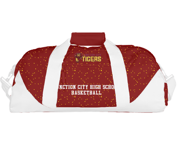 Duffle Bag, Junction City High School Basketball, Men's Basketball, Teamtime, Team time, sublimation, custom sports apparel, team uniforms, spirit wear, spiritwear, sports uniforms, custom shirts, team store, custom team store, fundraiser sports, apparel fundraiser