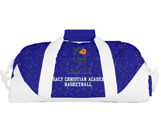 Duffle Bag, Legacy Christian Academy Basketball, Women's Basketball, Teamtime, Team time, sublimation, custom sports apparel, team uniforms, spirit wear, spiritwear, sports uniforms, custom shirts, team store, custom team store, fundraiser sports, apparel fundraiser