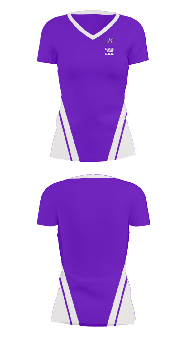 Women's Short Sleeve Vneck Shirt, Keokuk High School, Spirit Store, Teamtime, Team time, sublimation, custom sports apparel, team uniforms, spirit wear, spiritwear, sports uniforms, custom shirts, team store, custom team store, fundraiser sports, apparel fundraiser