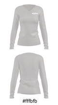 Alpha 41832347 Women's Long Sleeve V-neck Shirt - 7