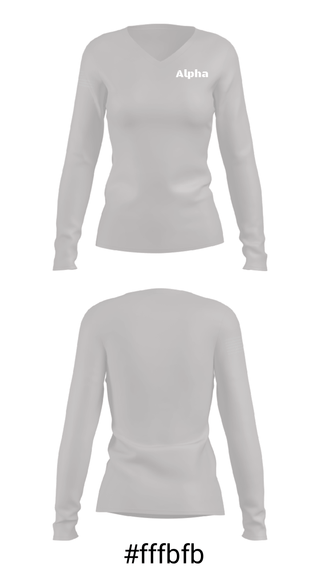 Women's Long Sleeve Vneck Shirt, , Air Force, Teamtime, Team time, sublimation, custom sports apparel, team uniforms, spirit wear, spiritwear, sports uniforms, custom shirts, team store, custom team store, fundraiser sports, apparel fundraiser