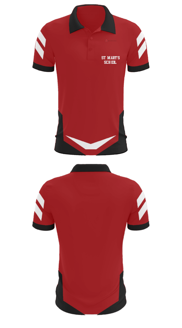 Short Sleeve Performance Polo, St Mary's School, Spirit Store, Teamtime, Team time, sublimation, custom sports apparel, team uniforms, spirit wear, spiritwear, sports uniforms, custom shirts, team store, custom team store, fundraiser sports, apparel fundraiser