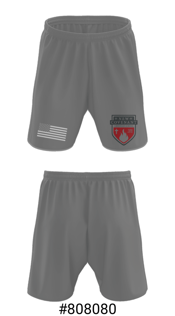 Athletic Shorts With Pockets, New Covenant Christian School Basketball, Men's Basketball, Teamtime, Team time, sublimation, custom sports apparel, team uniforms, spirit wear, spiritwear, sports uniforms, custom shirts, team store, custom team store, fundraiser sports, apparel fundraiser
