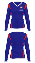 Somerville High School Swimming 14455769 Women's Long Sleeve V-neck Shirt - 32