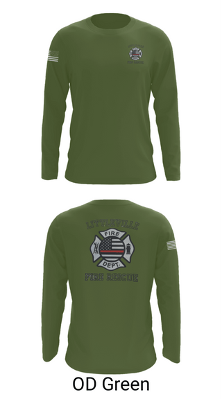 Long Sleeve Performance Shirt, Littleville Fire & Rescue, Fire Department, Teamtime, Team time, sublimation, custom sports apparel, team uniforms, spirit wear, spiritwear, sports uniforms, custom shirts, team store, custom team store, fundraiser sports, apparel fundraiser