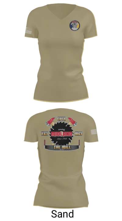 Hazmat 63 C 49225610 Women's Short Sleeve V-neck Shirt - 44