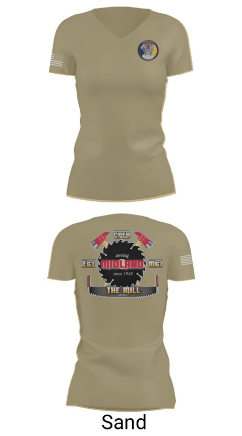 Women's Short Sleeve Vneck Shirt, Hazmat 63 C, Fire Department, Teamtime, Team time, sublimation, custom sports apparel, team uniforms, spirit wear, spiritwear, sports uniforms, custom shirts, team store, custom team store, fundraiser sports, apparel fundraiser
