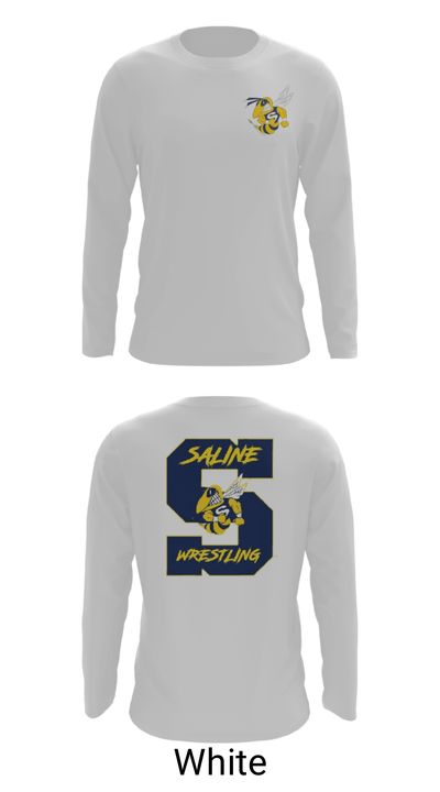 Saline Middle School Wrestling 11317795 Long Sleeve Performance Shirt - 4