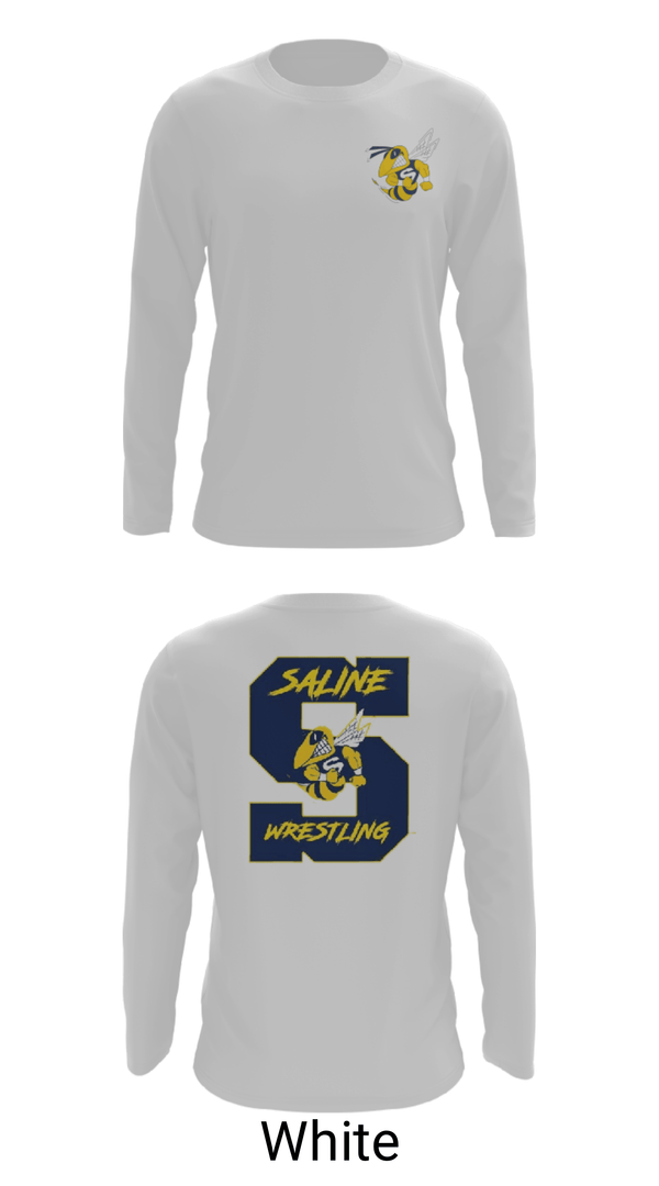 Long Sleeve Performance Shirt, Saline Middle School Wrestling, Wrestling, Teamtime, Team time, sublimation, custom sports apparel, team uniforms, spirit wear, spiritwear, sports uniforms, custom shirts, team store, custom team store, fundraiser sports, apparel fundraiser