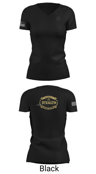 Women's Short Sleeve Vneck Shirt, Stealth customs, , Teamtime, Team time, sublimation, custom sports apparel, team uniforms, spirit wear, spiritwear, sports uniforms, custom shirts, team store, custom team store, fundraiser sports, apparel fundraiser
