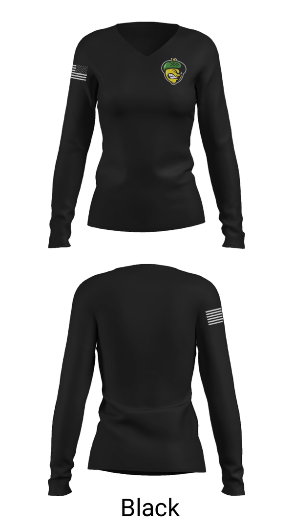 Women's Long Sleeve Vneck Shirt, Live Oak High School Swimming, Swimming, Teamtime, Team time, sublimation, custom sports apparel, team uniforms, spirit wear, spiritwear, sports uniforms, custom shirts, team store, custom team store, fundraiser sports, apparel fundraiser