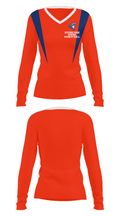 Revere High School Basketball 20629396 Women's Long Sleeve V-neck Shirt - 29