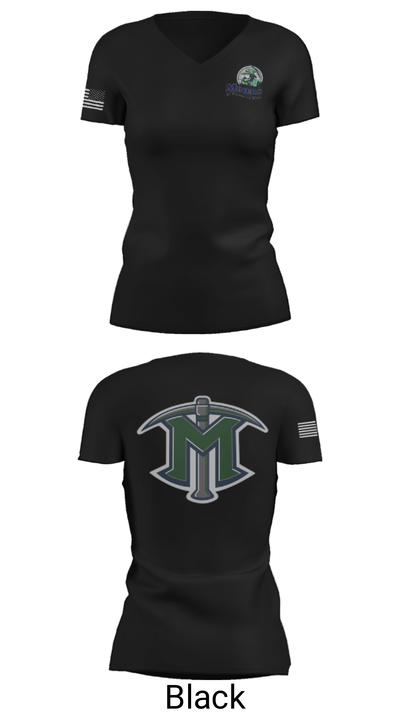 El Diamante High School Basketball 57210658 Women's Short Sleeve V-neck Shirt - 14