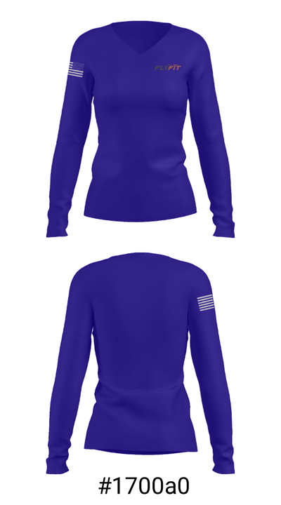 FlyFit 59733592 Women's Long Sleeve V-neck Shirt - 20