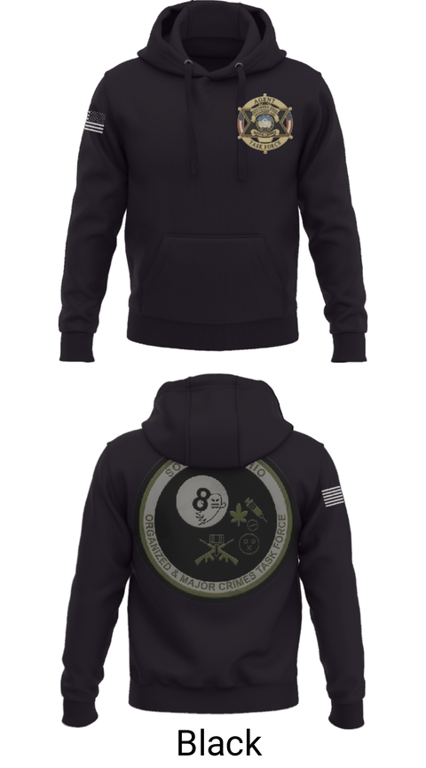 Hoodie, Southern Ohio Organized and Major Crimes Task Force, Police, Teamtime, Team time, sublimation, custom sports apparel, team uniforms, spirit wear, spiritwear, sports uniforms, custom shirts, team store, custom team store, fundraiser sports, apparel fundraiser