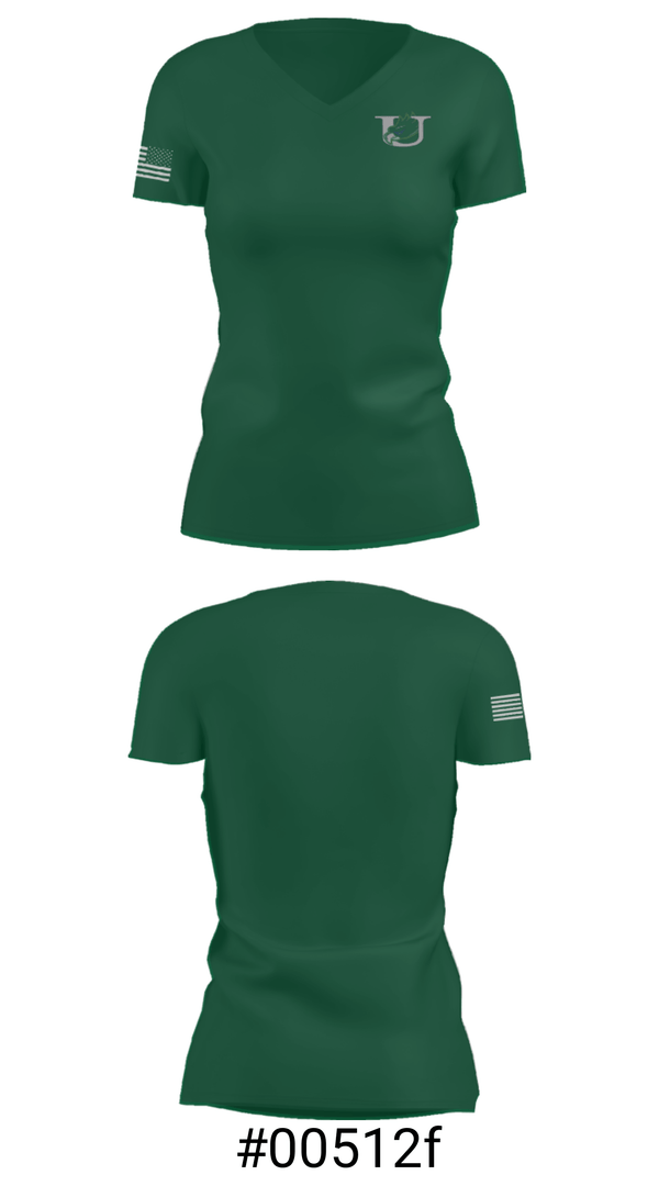 Women's Short Sleeve Vneck Shirt, Uwharrie Charter Academy, Spirit Store, Teamtime, Team time, sublimation, custom sports apparel, team uniforms, spirit wear, spiritwear, sports uniforms, custom shirts, team store, custom team store, fundraiser sports, apparel fundraiser