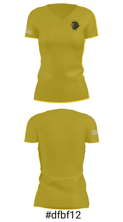 Cornwall And United Counties Basketball Association 47749248 Women's Short Sleeve V-neck Shirt - 21